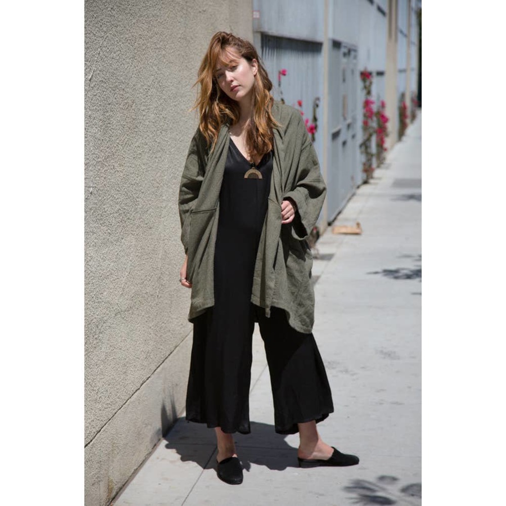 Atelier Delphine Antwerp Haiti Coat in Fern Herringbone sz M